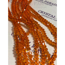 Zodiac Bicone Beads  - Hyacinth Orange