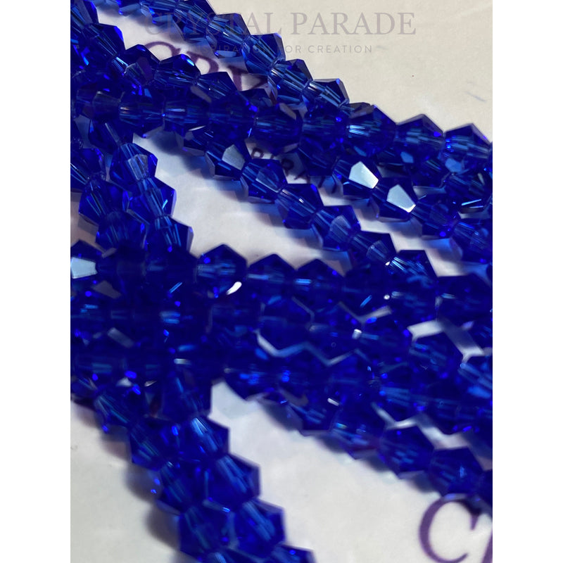 Zodiac Bicone Beads  - Sapphire