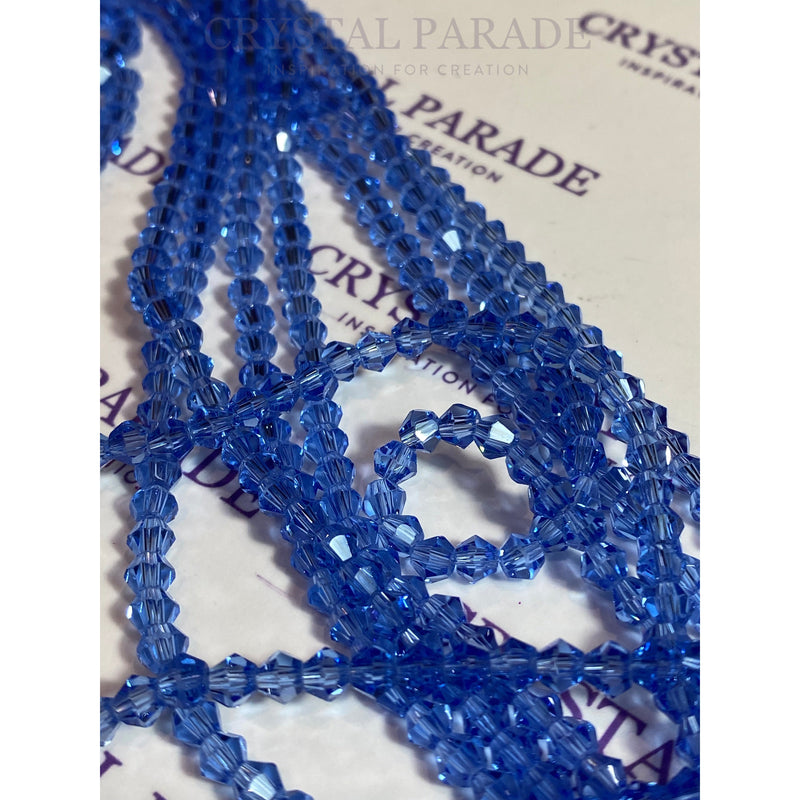 Zodiac Bicone Beads  - Light Blue