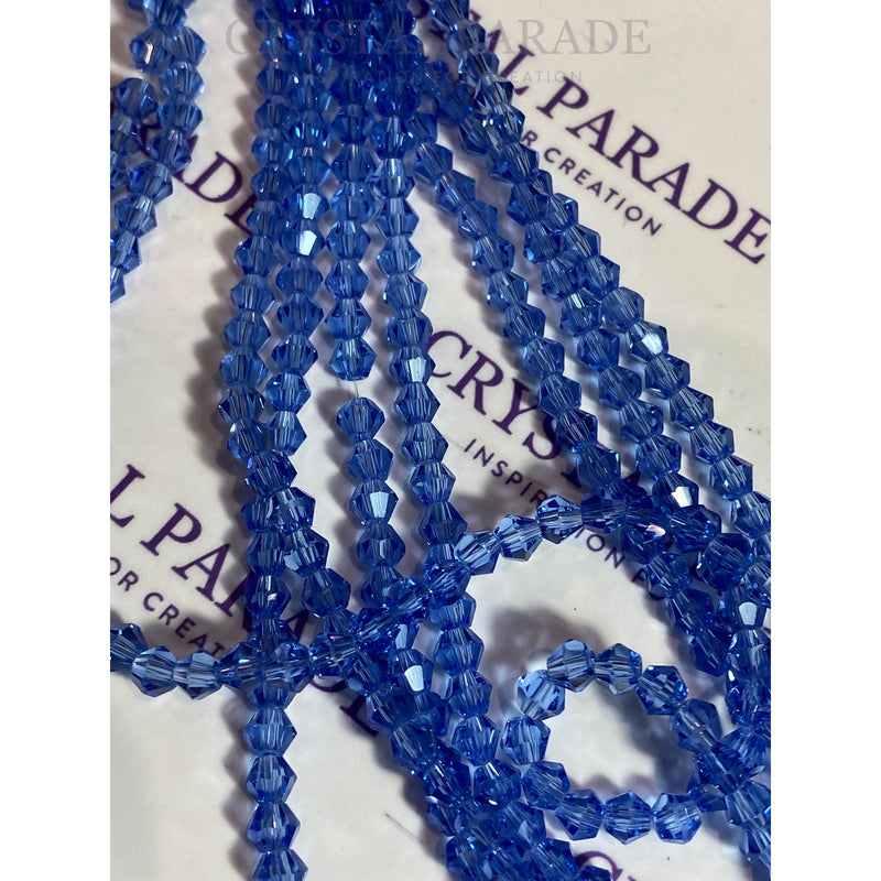 Zodiac Bicone Beads  - Light Blue