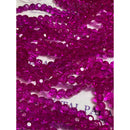 Zodiac Round Beads  - Fuchsia Pink
