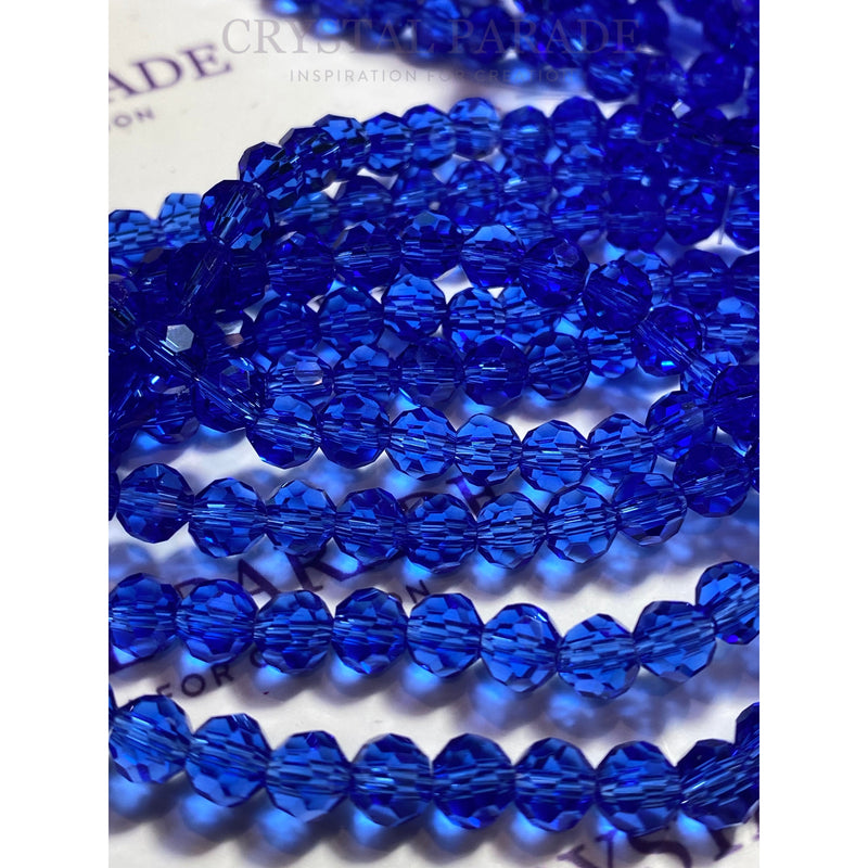 Zodiac Round Beads  - Sapphire Blue