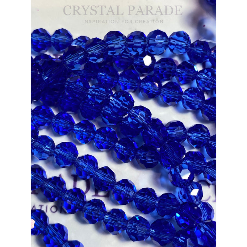 Zodiac Round Beads  - Sapphire Blue