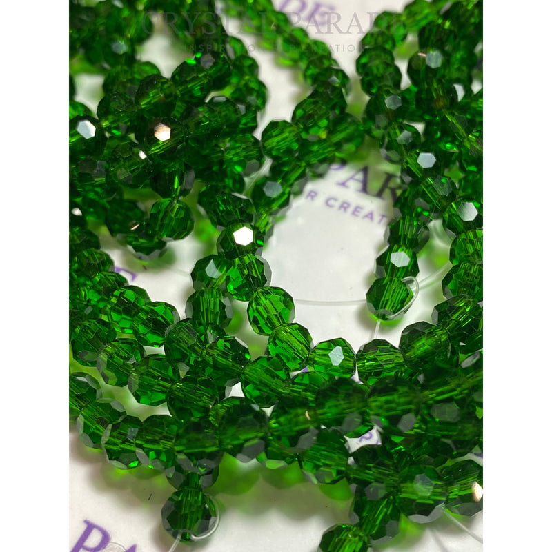 Zodiac Round Beads  - Emerald Green