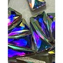 Zodiac Crystal Long Triangle Shape 4 x 7mm AB Pack of 20