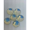 Preciosa Round Cabochon - Moonshine White 18mm Pack of 2