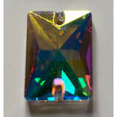 Zodiac Crystal Rectangle Sew on Stone - AB