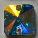 Zodiac Crystal Rivoli Square Sew on Stone - AB