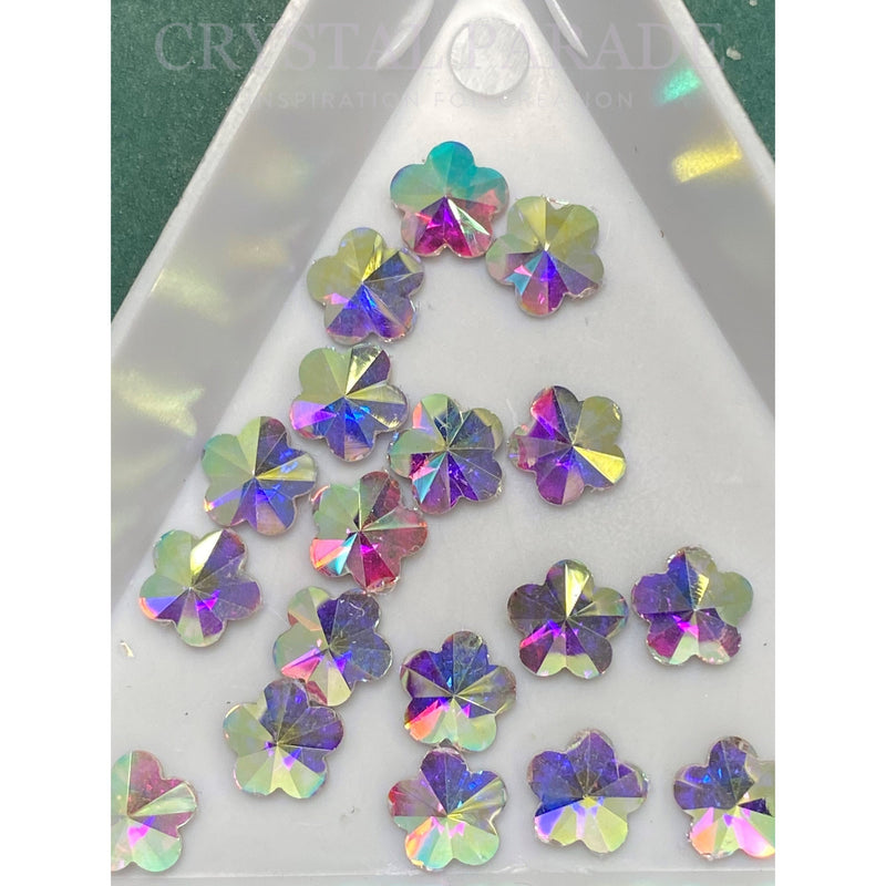 Zodiac Crystal Flower Shape 6mm  AB Pack of 20