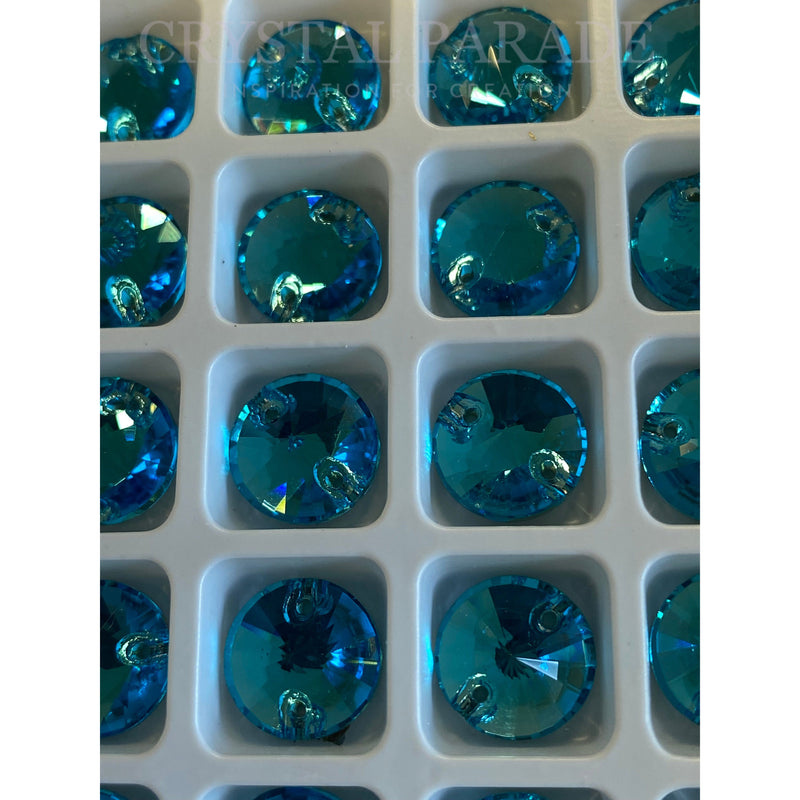 Zodiac Rivoli Sew on Stone - Aquamarine