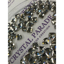 Limited Edition - Zodiac Crystal Fan Shape 6mm Clear - Pack of 20