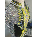 Preciosa Square Sew On Stone, AB,