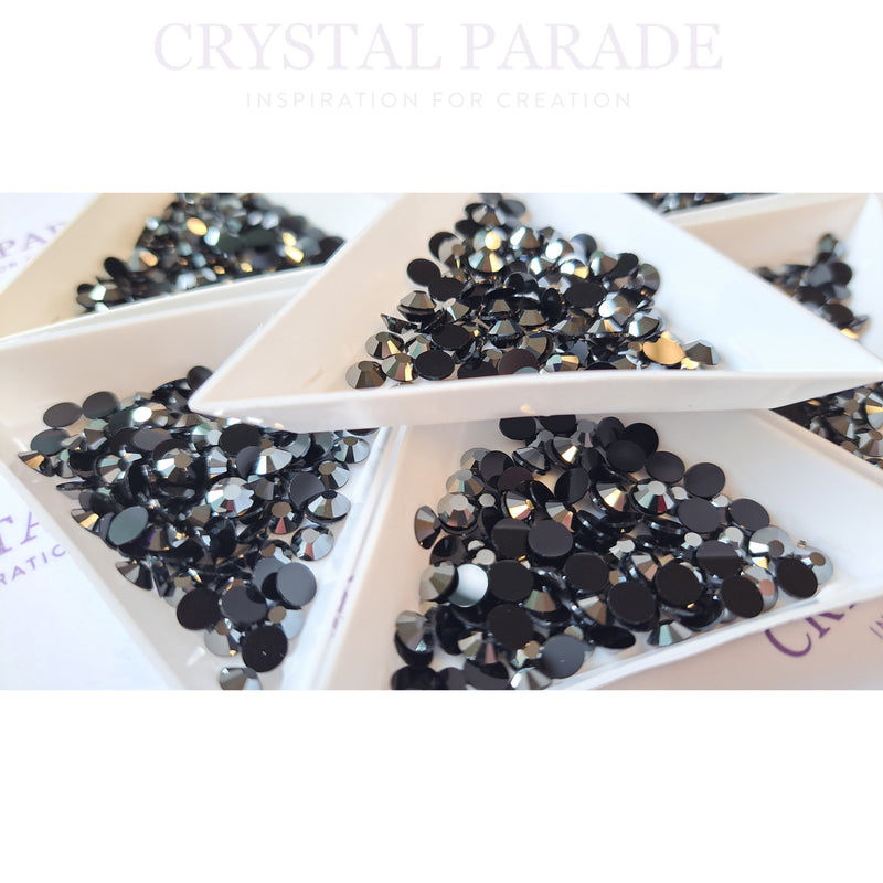 Preciosa Non Hotfix Crystals Viva12 - Jet Hematite UNFOILED