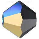 Preciosa Bicone Bead Jet AB Matte