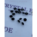 Swarovski 1088 Pointy Back Round Chaton Various Sizes - Jet Unfoiled