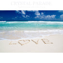 Diamond Art Painting Kit, Tropical Beach LOVE 50 x 40cm