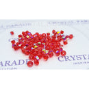 Preciosa Bicone Bead Light Siam Glitter