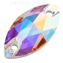 Preciosa Navette Sew on Stone - AB