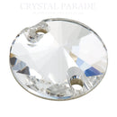 Preciosa Round Rivoli Sew on Stone Clear