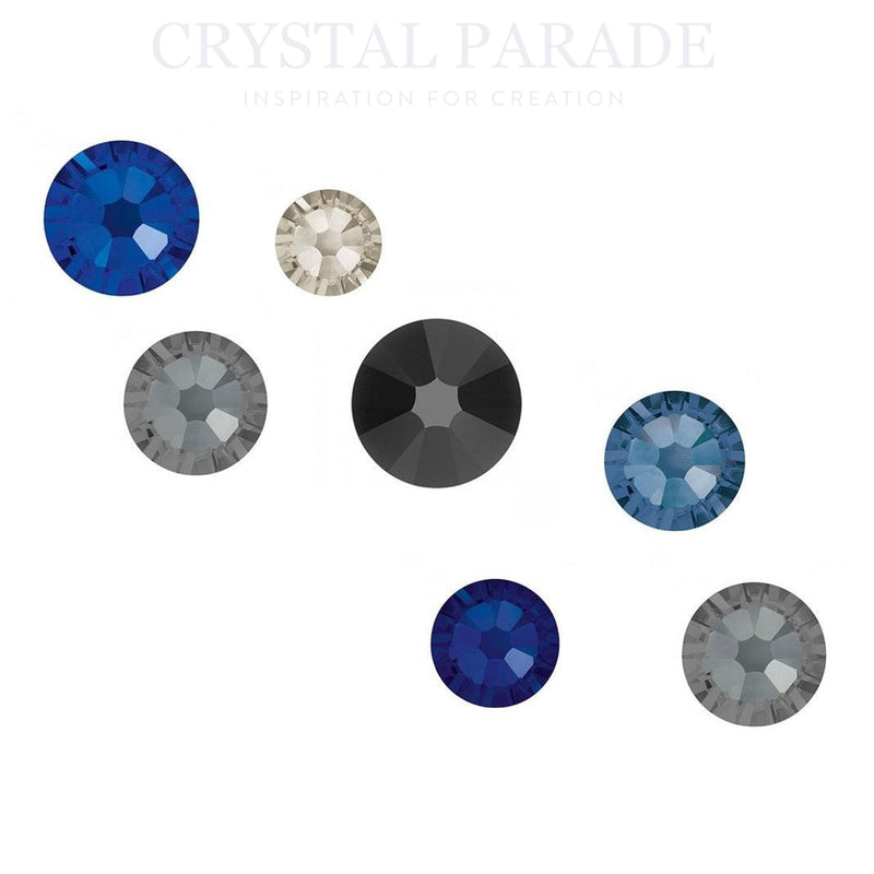 Preciosa Crystals Mixed Sizes SS16 - SS34 Pack of 50 - Midnight Sky Mix