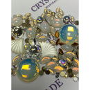 Preciosa and Swarovski Moonshine White Crystal Mix Pack of 150