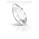 Preciosa Maxima Navette 4x2mm Pack of 12 - Clear