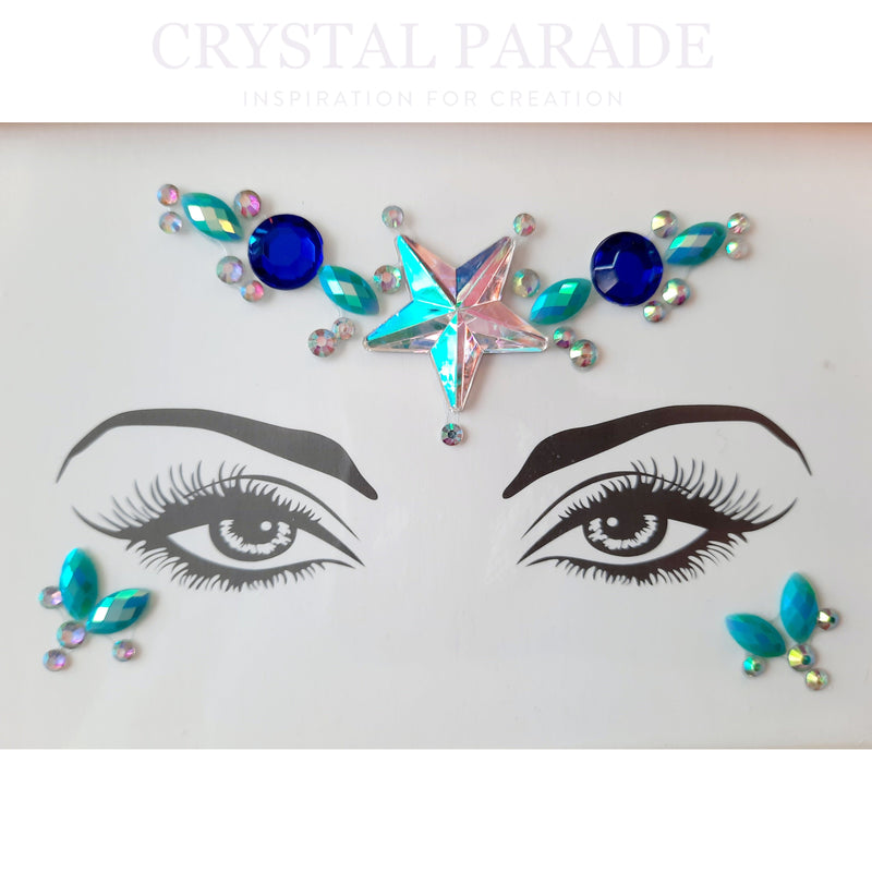 Crystal Stickers Face and Body Gems - Night Sky
