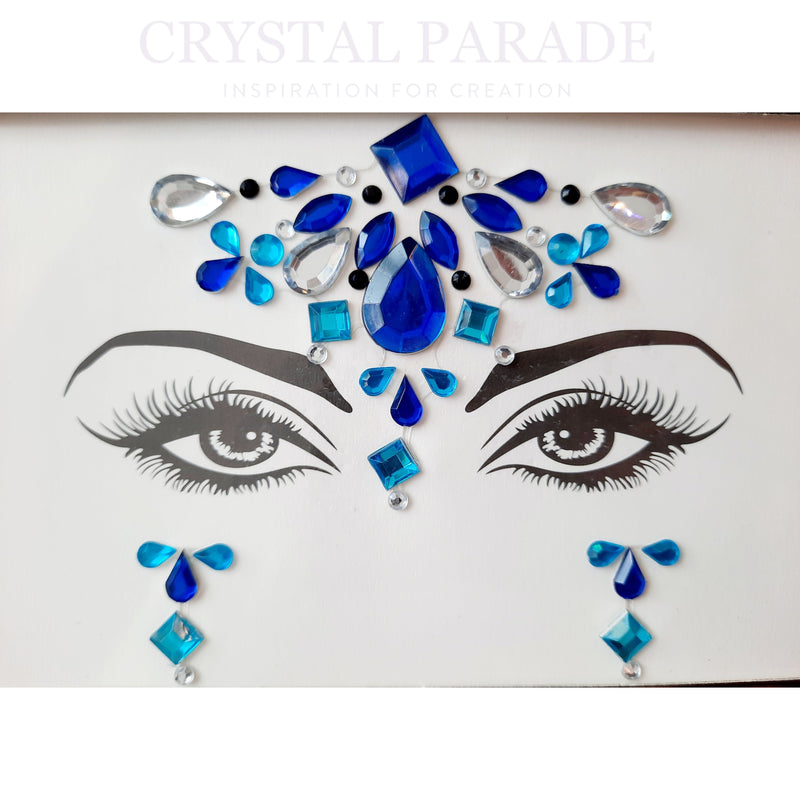 Crystal Stickers Face and Body Gems - Ocean Dreams