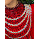 Zodiac Crystal Peardrop Sew on Stone - Light Siam