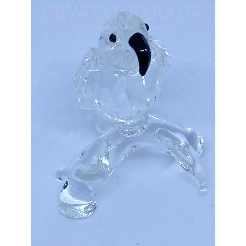 Crystal Glass Parrot Figurine Ornament
