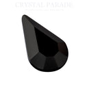 Preciosa Maxima Non Hotfix Pearshape - Jet (Unfoiled)