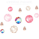 Preciosa Crystal Mix Pack of 100 - Pink Champagne