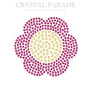 Preciosa Hotfix Transfers - Pink Lantana Flower