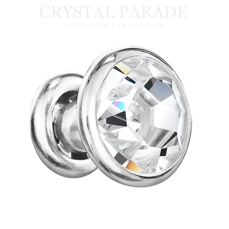 Preciosa Rivet with Maxima Clear Crystal - Silver Plated