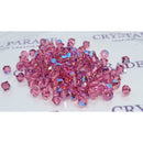 Preciosa Bicone Bead Rose Glitter