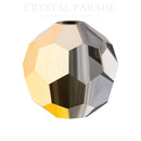 Preciosa Round Bead - Aurum Half