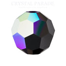 Preciosa Round Bead - Jet AB