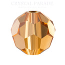 Preciosa Round Bead - Light Colorado Topaz