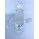 Crystal Glass Santa Figurine Ornament