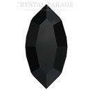 Swarovski 4228 Fancy Navette 15 x 7mm - Pack of 6 Jet Unfoiled