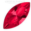 Swarovski 4228 Fancy Navette 10x5mm - Pack of 6 Light Siam