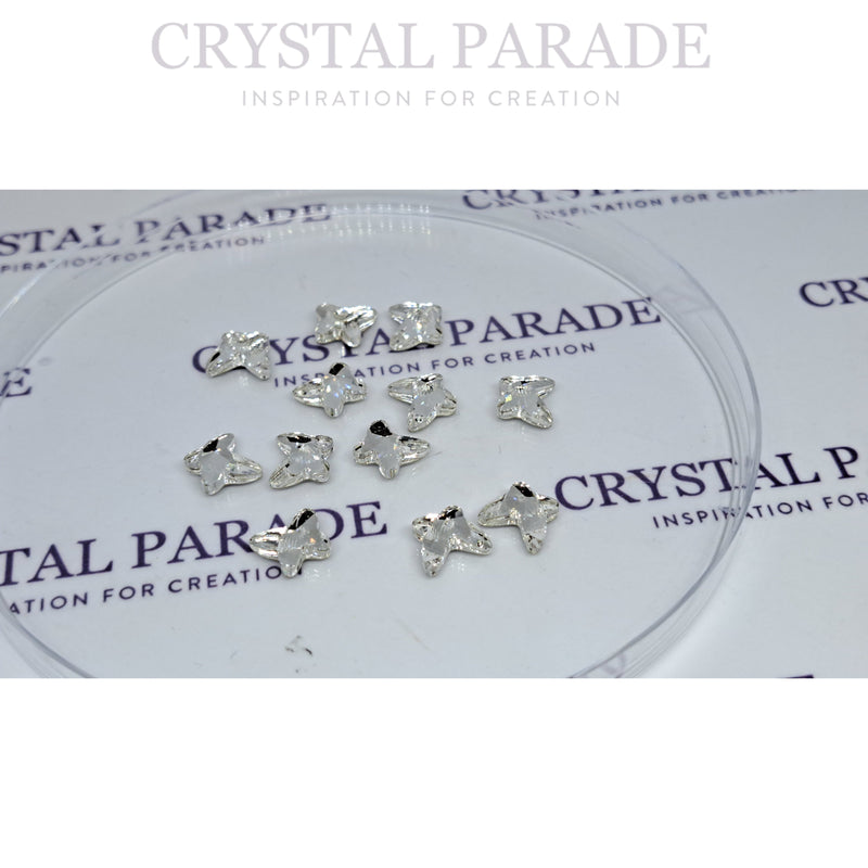 Swarovski 8mm Non Hot Fix Butterfly - Pack of 5 Clear