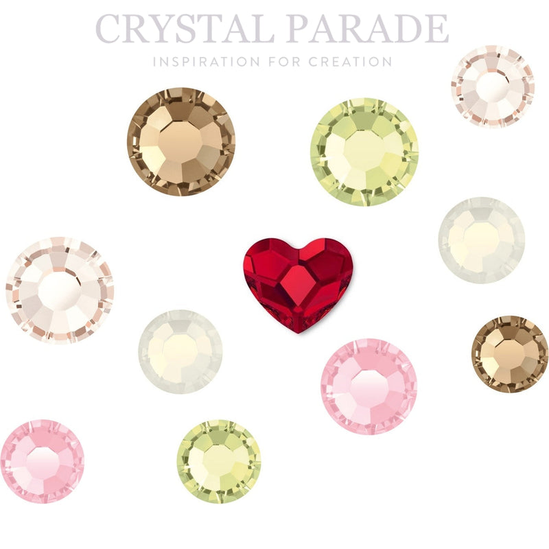 Preciosa No Hot Fix Crystals Mixed Sizes - Pack of 100 Sweet Treat