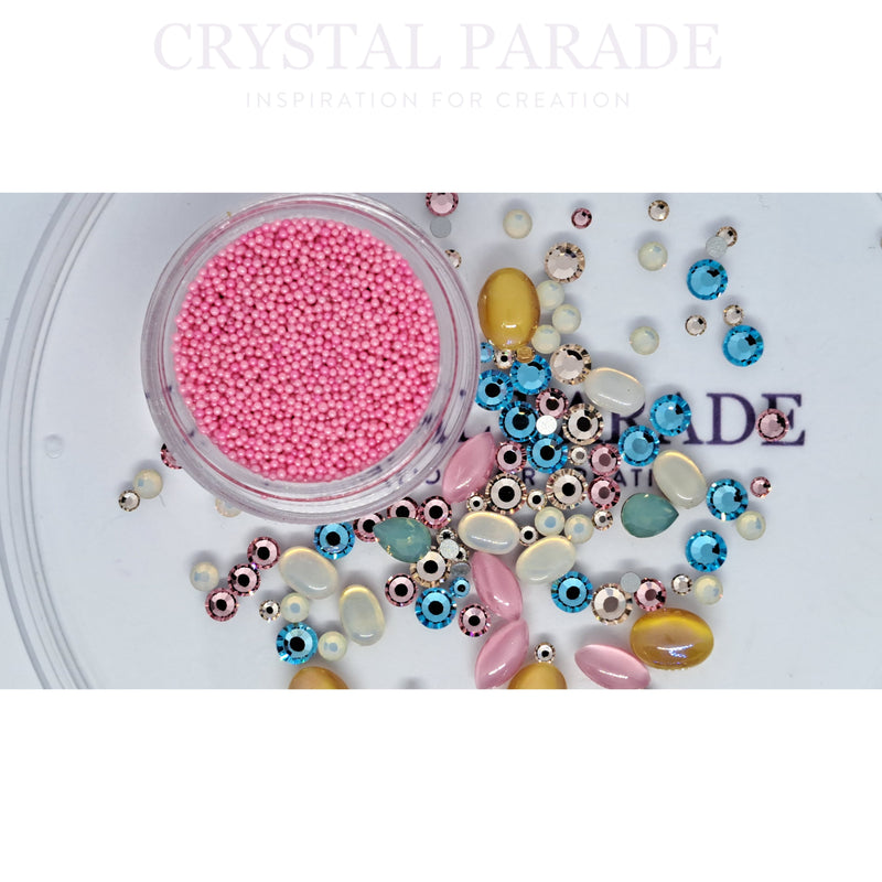 Preciosa Crystal Mix - Pack of 100 Tea Party + Free Vintage Swarovski Pears + FREE caviar beads