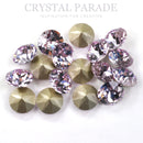Swarovski 1088 Pointy Back Round Chaton Various Sizes - Violet