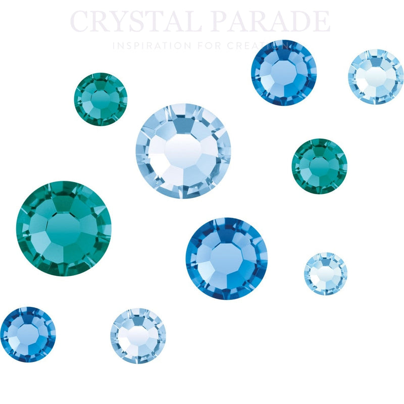 Preciosa Crystal Mix Pack of 100 - Water