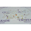 Preciosa Bicone Bead White Opal Glitter