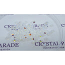 Preciosa Bicone Bead White Opal Glitter