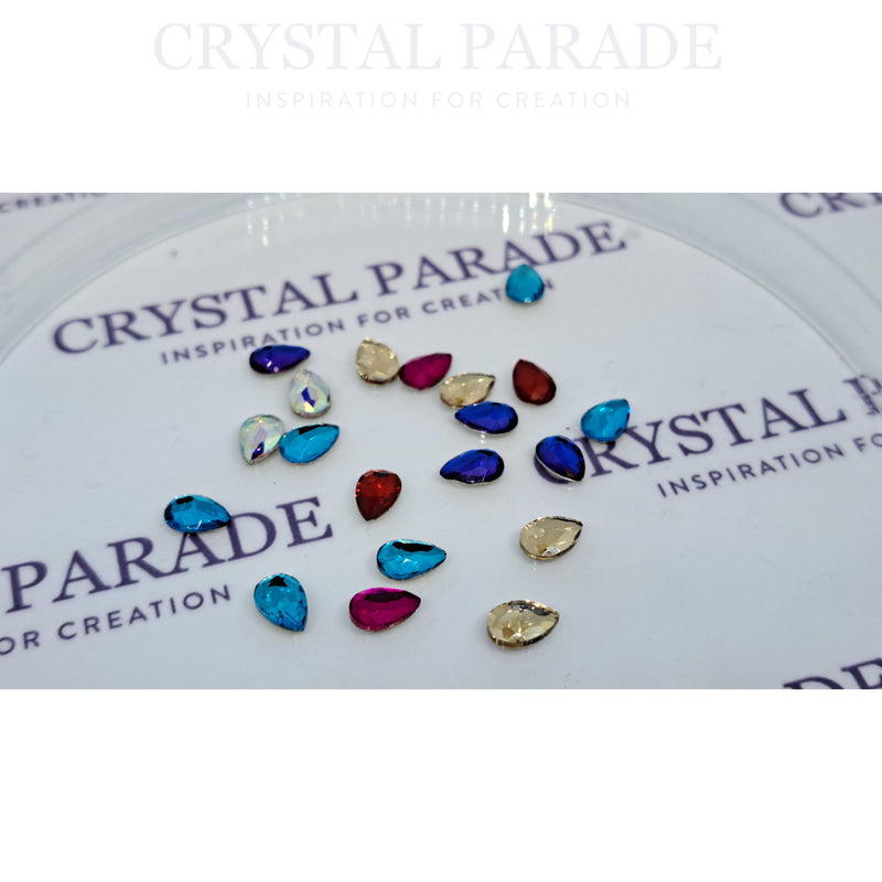 DISCONTINUED - Zodiac Crystal Pear Shape Mix Pack of 20