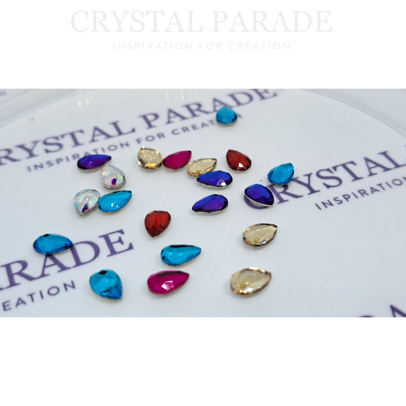 DISCONTINUED - Zodiac Crystal Pear Shape Mix Pack of 20